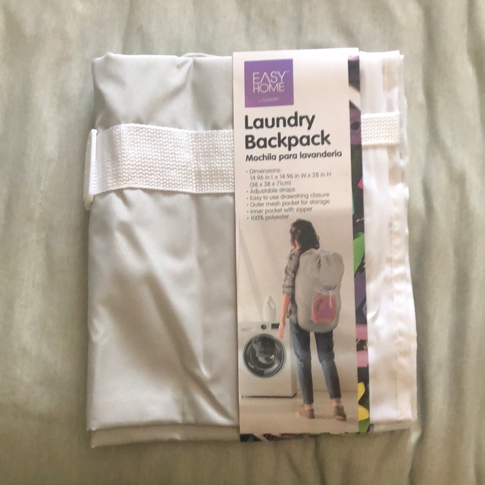 Gray Laundry Backpack - Picture 3 of 5